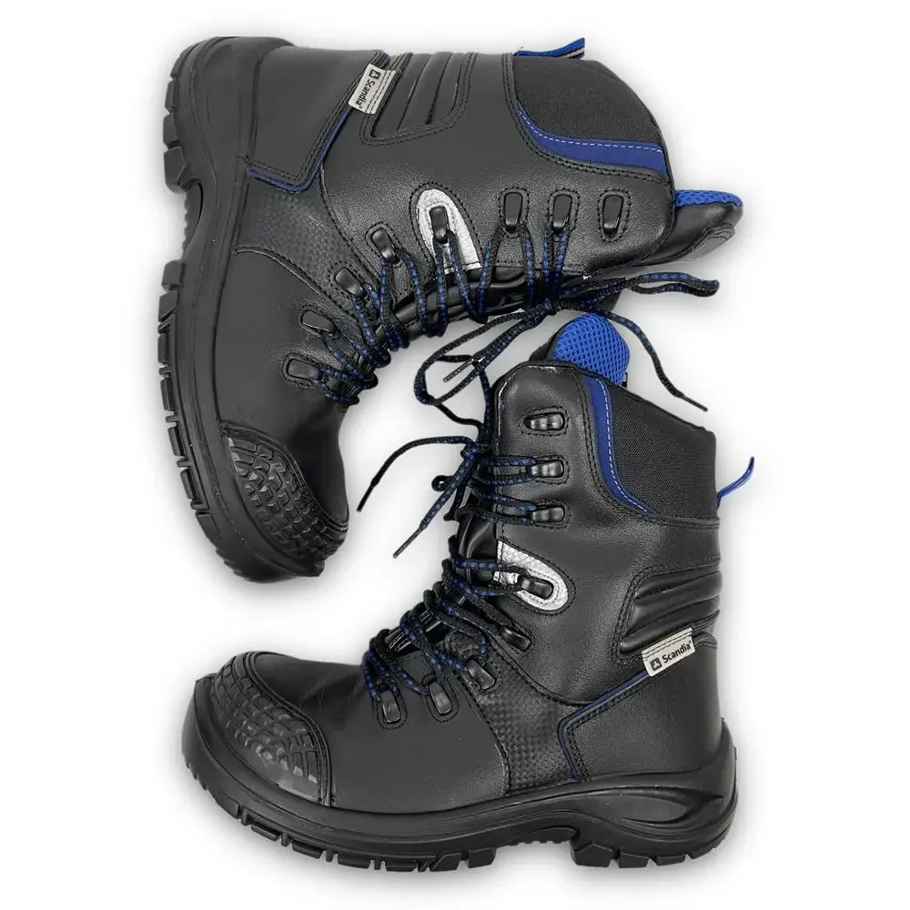 Safety Work Boots Insulated Water Resistant Aluminum Toe Protection Black 7.5